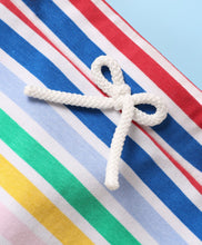 Load image into Gallery viewer, Striped Mini Skater Skirt With Inbuilt Shorts