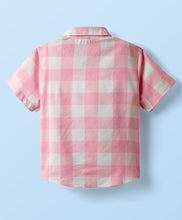 Load image into Gallery viewer, Checkered Printed Half Sleeves Shirt