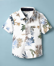 Load image into Gallery viewer, Leaves Printed Half Sleeves Shirt