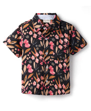Load image into Gallery viewer, Floral Printed Cotton Woven Half Sleeves Shirt