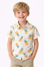 Load image into Gallery viewer, Pineapple Printed Half Sleeves Shirt