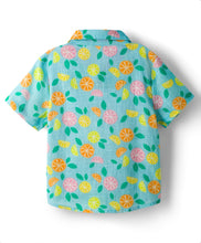Load image into Gallery viewer, Cotton Lemon Printed Half Sleeves Shirt