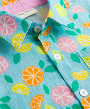 Load image into Gallery viewer, Cotton Lemon Printed Half Sleeves Shirt