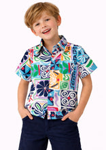 Load image into Gallery viewer, Woven Abstract Printed Half Sleeves Shirt