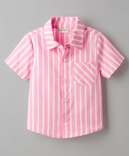 Load image into Gallery viewer, Cotton Striped Printed Half Sleeves Shirt