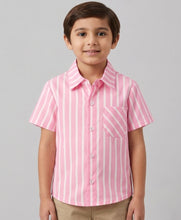 Load image into Gallery viewer, Cotton Striped Printed Half Sleeves Shirt