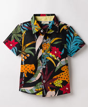 Load image into Gallery viewer, Cotton Jungle Printed Half Sleeves Shirt