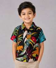 Load image into Gallery viewer, Cotton Jungle Printed Half Sleeves Shirt