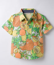 Load image into Gallery viewer, Cotton Fruit Splash Printed Half Sleeves Shirt
