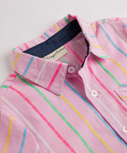 Load image into Gallery viewer, Cotton Woven Striped Half Sleeves Shirt