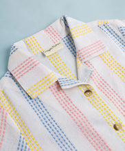 Load image into Gallery viewer, Cotton Woven Striped Half Sleeves Shirt