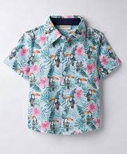 Load image into Gallery viewer, Cotton Woven Forest Printed Half Sleeves Shirt