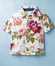 Load image into Gallery viewer, Woven Floral Printed Half Sleeves Shirt