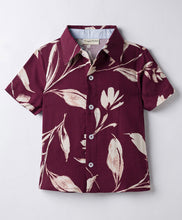 Load image into Gallery viewer, Woven Floral Printed Half Sleeves Shirt