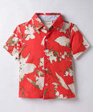 Load image into Gallery viewer, Woven Floral Printed Half Sleeves Shirt