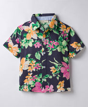 Load image into Gallery viewer, Woven Floral Printed Half Sleeves Shirt