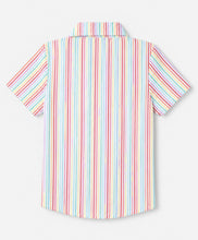 Load image into Gallery viewer, Cotton Striped Printed Half Sleeves Shirt