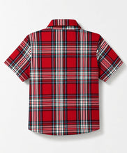 Load image into Gallery viewer, Cotton Checkered Printed Half Sleeves Shirt