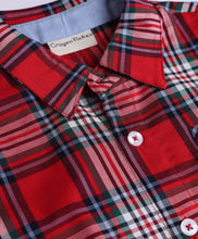 Load image into Gallery viewer, Cotton Checkered Printed Half Sleeves Shirt