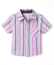 Load image into Gallery viewer, Cotton Striped Printed Half Sleeves Shirt