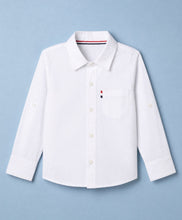 Load image into Gallery viewer, Cotton Woven Solid Full Sleeves Shirt
