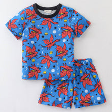 Load image into Gallery viewer, Dinosaur Printed Tshirt Short Co-ord Set