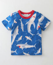 Load image into Gallery viewer, Whales Printed Tshirt Short Co-ord Set
