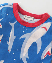 Load image into Gallery viewer, Whales Printed Tshirt Short Co-ord Set
