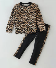 Load image into Gallery viewer, Leopard Print Top Leggings Set
