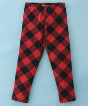 Load image into Gallery viewer, Solid V Frilled Top Checkered Leggings Set
