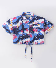 Load image into Gallery viewer, Tue and Dye Printed Crop Shirt Palazzo Set