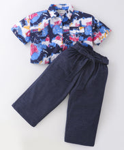 Load image into Gallery viewer, Tue and Dye Printed Crop Shirt Palazzo Set