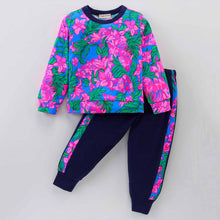 Load image into Gallery viewer, Floral Printed Top with Coordinating Joggers Set
