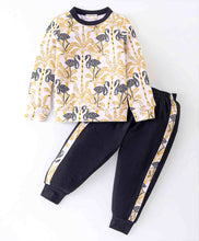 Load image into Gallery viewer, Flamingo Printed Top with Coordinating Joggers Set