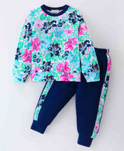 Load image into Gallery viewer, Floral Printed Top with Coordinating Joggers Set