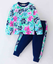 Load image into Gallery viewer, Floral Printed Top with Coordinating Joggers Set
