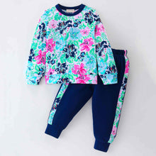 Load image into Gallery viewer, Floral Printed Top with Coordinating Joggers Set
