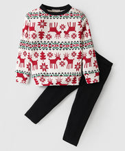 Load image into Gallery viewer, Reindeer Printed Top with Leggings Set
