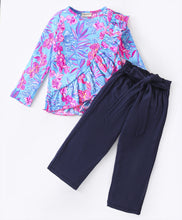 Load image into Gallery viewer, Floral Printed Frilled Top Palazzo Set