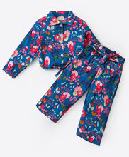 Load image into Gallery viewer, Floral Printed Shirt Palazzo Co-ord Set
