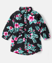 Load image into Gallery viewer, Floral Printed Full Sleeves Long Shirt Legging Set