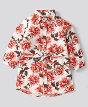 Load image into Gallery viewer, Floral Printed Full Sleeves Long Shirt Legging Set