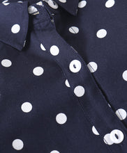 Load image into Gallery viewer, Polka Printed Full Sleeves Long Shirt Legging Set