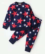 Load image into Gallery viewer, Stars Polar Fleece Sweatshirt Jogger Set
