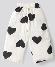Load image into Gallery viewer, Solid Frilled Top Hearts Palazzo Set