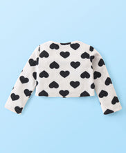 Load image into Gallery viewer, Hearts Printed Crop Cardigan Skirt Set