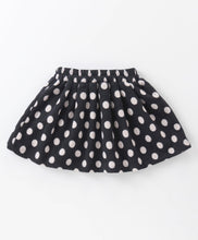 Load image into Gallery viewer, Polka Dots Printed Crop Cardigan Skirt Set
