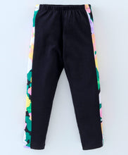Load image into Gallery viewer, Floral Printed Frilled Top Side-Taped Leggings Set