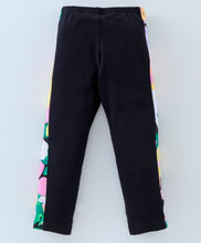 Load image into Gallery viewer, Floral Printed Frilled Top Side-Taped Leggings Set
