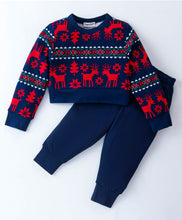 Load image into Gallery viewer, Jacquard Printed Crop Top Jogger Set